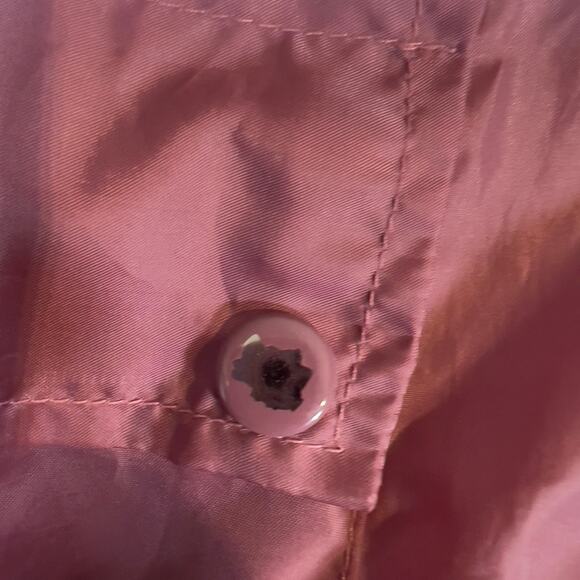 Tudor Court Vintage Raincoat Woman's Large Hide-Away Hood Drawstrings Full Zip - Picture 6 of 16